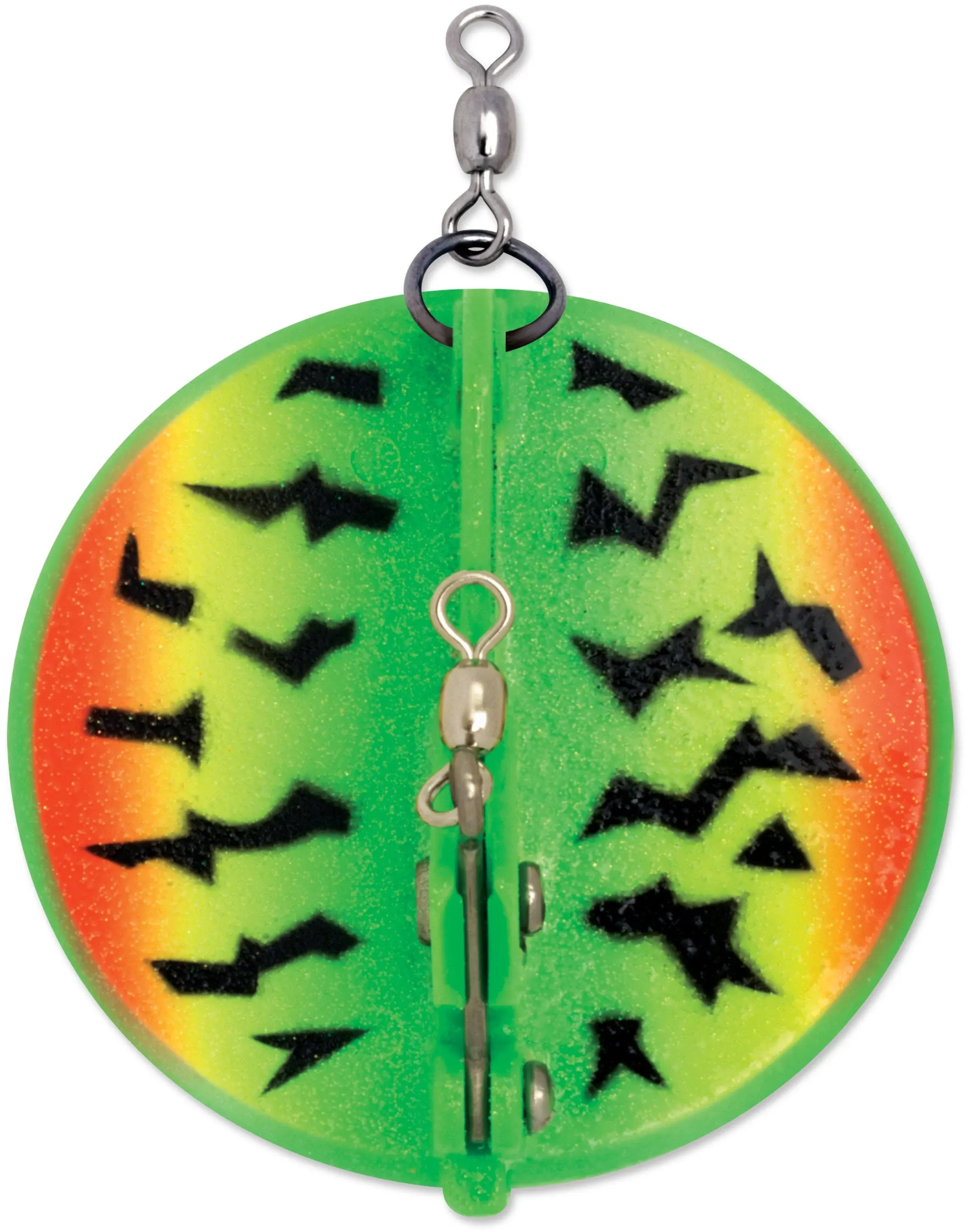 Luhr Jensen Dipsy Diver - Everglo Batman Fire Tiger/Sparkle, 5.05oz, 4-1/8in, 50ft