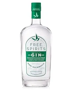 Free Spirits Non-Alcoholic Gin Spirit - Award Winning Gin Alternative - Low Calorie, Vegan, Gluten-Free with B-Vitamins - Natural Ingredients for Delicious Cocktails - 750 ml Bottle