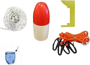 KUFA Crabbing Accessory kit (100' Non-Lead Sinking line, Caliper, Harness, Bait Bag & 11" Float) CAS-1