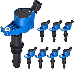 ENA Set of 8 Blue Ignition Coil Pack Compatible with Ford Expedition Explorer...