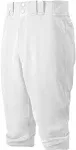 Mizuno Select Short Baseball Pant - Youth - White - XL