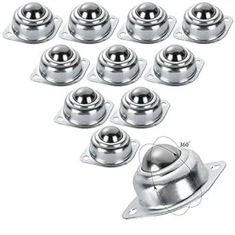 HNBun 16Pcs 1” Roller Ball Transfer Bearings