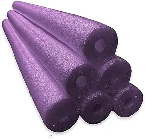 Oodles of Noodles 6 Pack Jumbo Swimming Pool Noodle Foam Multi-Purpose - Purple