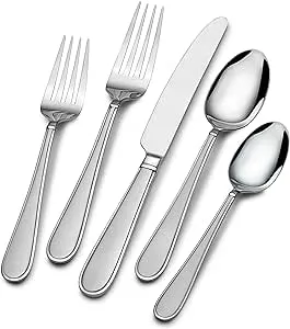 Mikasa | Gourmet Basics Westfield Frost 45-piece Flatware Set | Realry