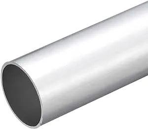 uxcell 6063 Aluminum Round Tube, 38mm OD 35mm Inner Dia 300mm Length Pipe Tubing for Industry DIY Projects