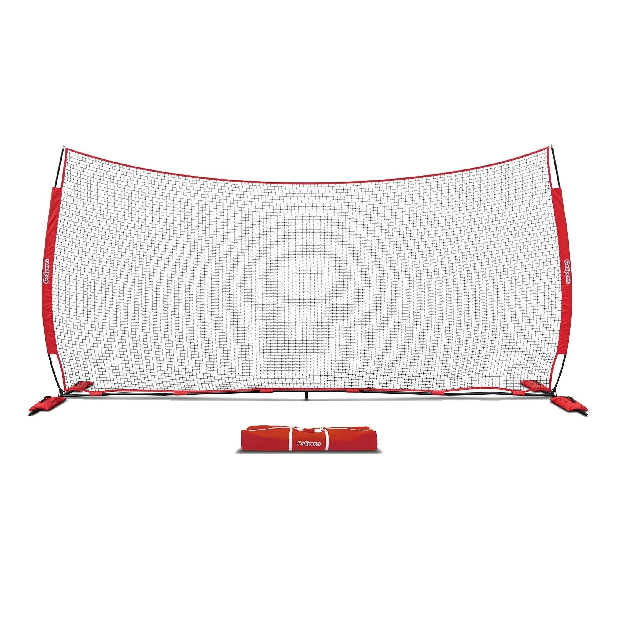 GoSports 20&#039; x 10&#039; Sports Barrier Net with Weighted Sand Bags