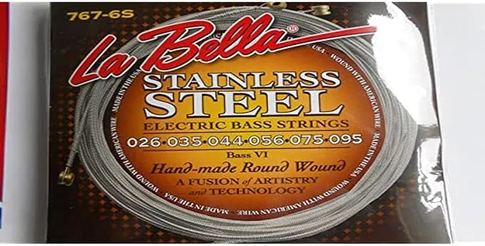 La Bella 767-6S Bass VI Stainless Roundwound Strings (26-95)