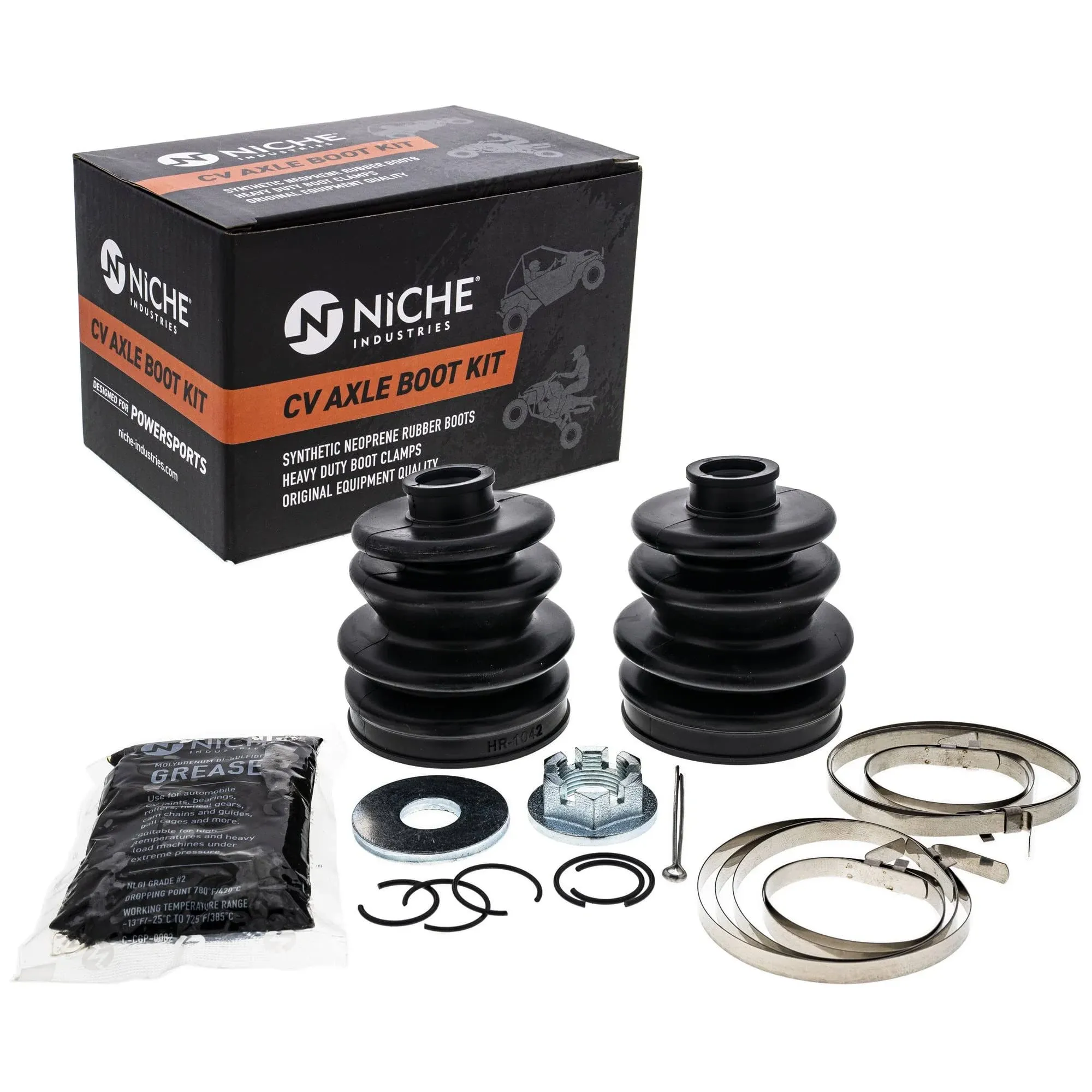 NICHE Front Rear CV Axle Boot Kit For Arctic Cat 500 TRV TBX 400 300 650 250 Replaces 1436-207