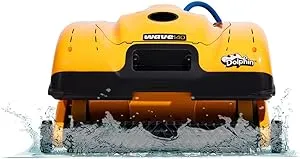 Dolphin Wave 140 Automatic Robotic Pool Vacuum Cleaner with Remote and Multi-Purpose Caddy, Auto-Release Cable System, Ideal for Commercial Pools up to 127 FT in Length