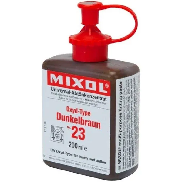 Mixol #23 DARK BROWN OXIDE Universal Tint 200ml Bottle