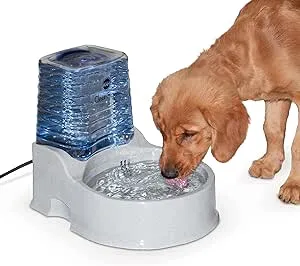 K&H Pet Products CleanFlow Filtered Pet Water Bowl with Reservoir Medium 1.4gal + ...