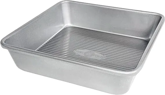 USA Pan 8 inch Square Seamless Cake Pan