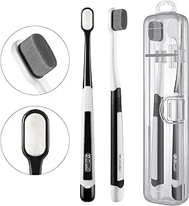 Obrush Soft Toothbrush for Sensitive Gums, New Japanese 20,000 Micro Fine Nano ...