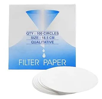 EISCO Premium Qualitative Filter Paper, 100 Pack - 7.28" (18.5cm)