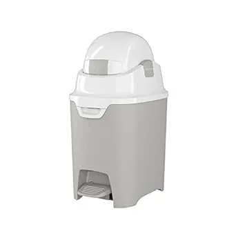 Foundations Mini Hands-Free Diaper Pail - Gray