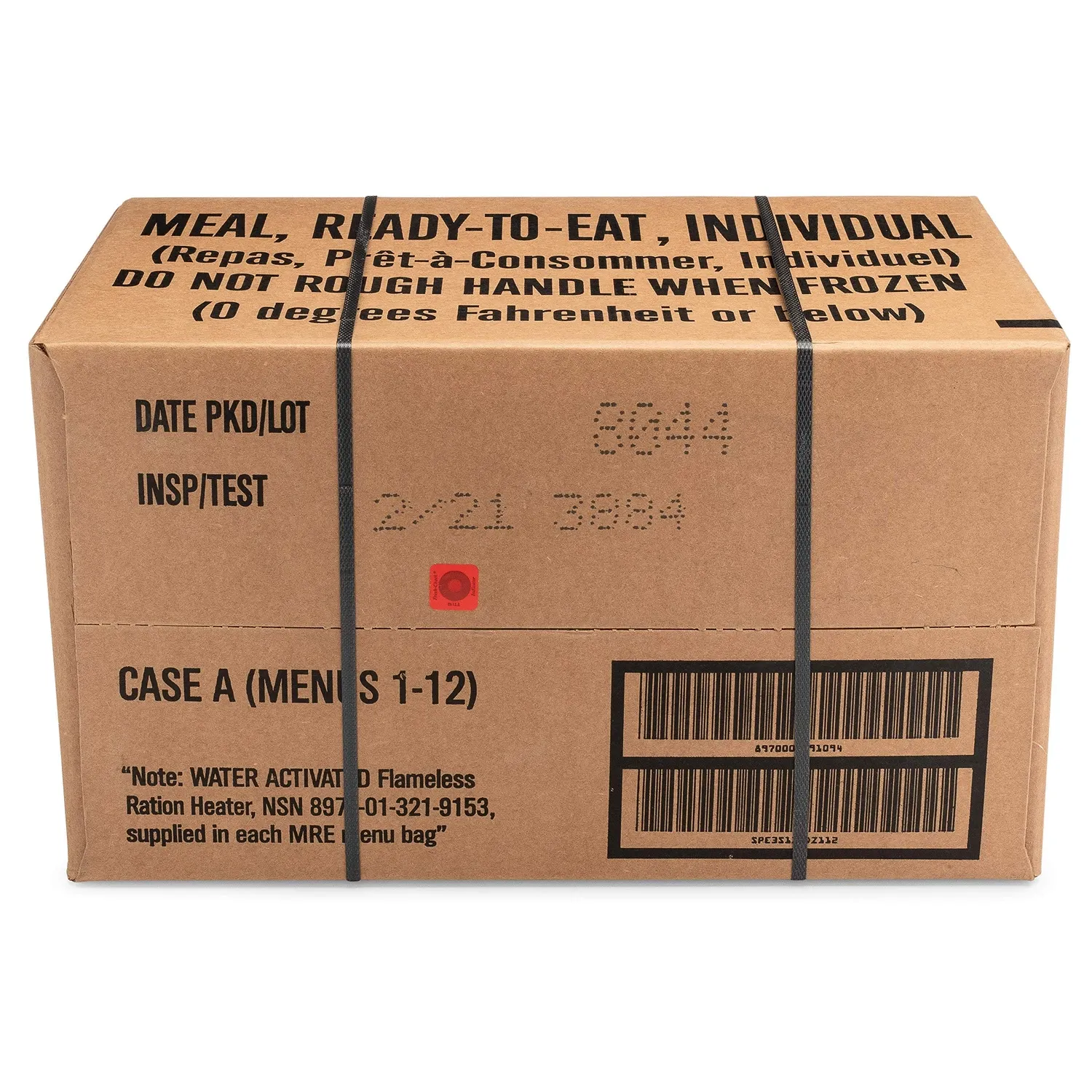 Sopakco 12ct US Military Surplus MRE Meals Ready to Eat 2021 Inspect A Case Menus 1-12