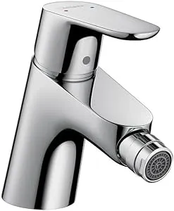 hansgrohe 31920001 Focus 5-inch Tall 1 Bidet Faucet in Chrome,Small