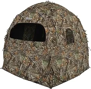 Ameristep Doghouse Ground Blind, Two Man Hunting Blind in Realtree Edge Camo