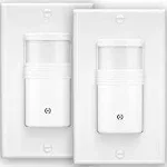 Everelectrix 2 Pack, 3-Way Motion Sensor Light Switch (Not Single Pole), Neutral