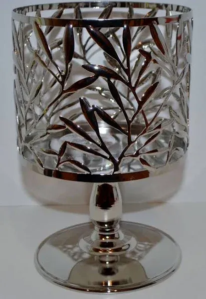 Vine Leaf Pedestal 3 Wick Candle Sleeve Holder