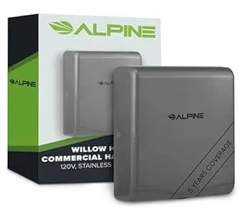 Alpine 405-10-GRY Willow High Speed Commercial Hand Dryer 120V Gray