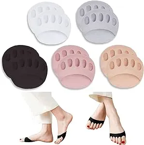 SooGree Ball of Foot Cushions 5Pairs - Metatarsal Pads Invisible Socks for Wo...