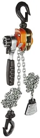 CM 602 Series Mini Ratchet Lever Chain Hoist, 6-19/64" Lever, 550 lbs Capacity, 5' Lift Height