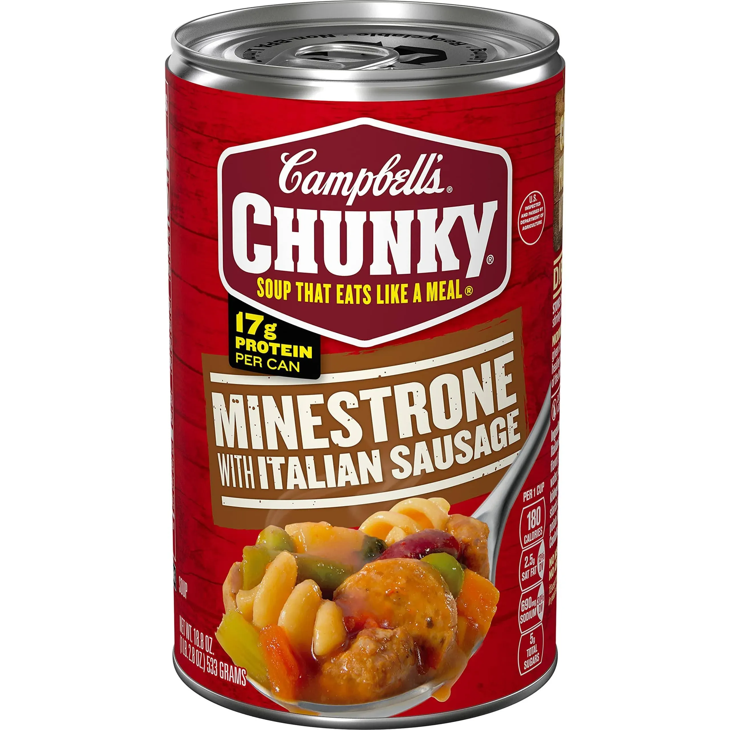 Campbell's Minestrone Soup with Italian Sausage - 18.8 oz