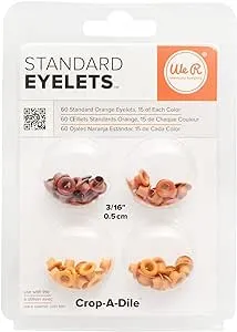 We R Memory Keepers Eyelets Standard 60-pkg-orange