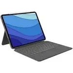 Logitech Combo Touch iPad Pro 11 1st 2nd 3rd Gen. Backlit Keyboard Case - Oxford Gray