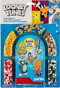 Perler 80-63112 Looney Tunes Fused Bead Kit for Kids and Adults, Pattern Sizes Vary, Multicolor, 2005pcs