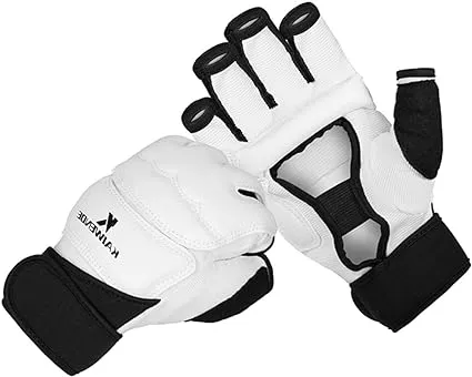 Half Finger Kickboxing Gloves - Also Fit for Taekwondo Sparring,Training Light Workouts, Muay Thai, Martial Arts(Karav MAGA),Karate,Shadow Boxing,Cardio Kickboxing Class,Combat Class