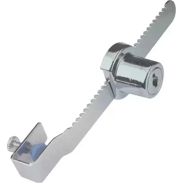 Prime-Line 9/16 in. x 5-1/2 in. Chrome Steel Plated Fits 5/16 in. Glass Showcase Window Key Lock U 9949