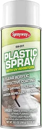 Sprayway Plastic Spray Clear Fixative, 10.5 oz. can, 1 Count