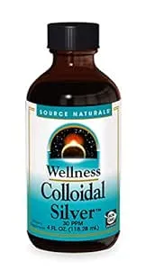 Source Naturals Wellness Colloidal Silver 30 ppm, Supports Physical Well Being* - 4 Fluid oz