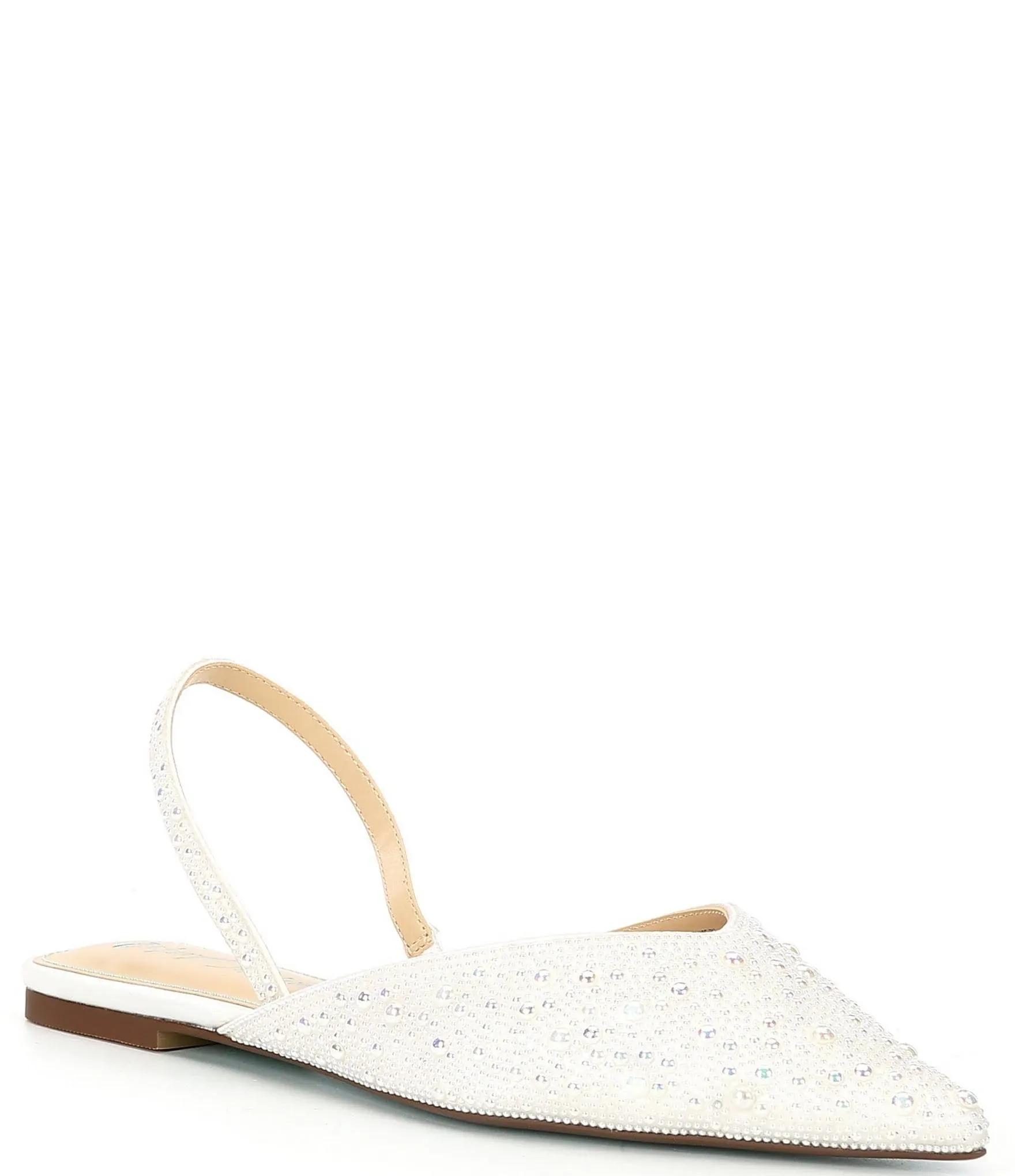 VANCE PEARL Slingback Pointed Toe Flats | Slingback Flats