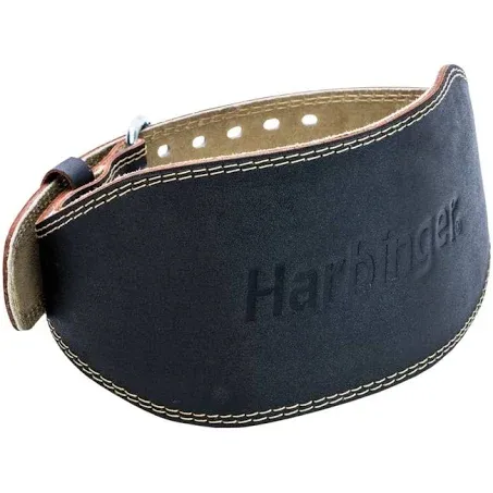 Harbinger 6&#034; Padded Leather Weight Lifting Belt