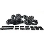 Micro Connectors Premium Sleeved PSU Cable Extension Kit - Black