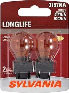 Sylvania 3157NA Long Life Automotive Mini Bulb, Pack of 2.