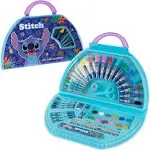 Disney Stitch Kids Art Set 40 Plus Pieces Princess Kids Colouring Sets Paints Colouring Pencils Markers Crayons Travel Art Supplies Gifts for Kids (B