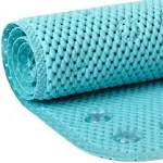 Mainstays 17 in. x 36 in. Cushioned Bathtub Mat, Aqua