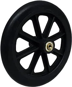 8" x 1" Heavy Duty Front Wheelchair Wheel (Each), 5/16" (8 mm) Bearing, 2-3/8" (60 mm) Hub Width, Fits Most Medline, Drive, Invacare, E&J, Guardian, Tuffcare, ALCO and Other Manual Wheelchairs