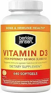 Berkley Jensen High-Potency 2000 IU Vitamin D3 Supplement, 640 Ct.