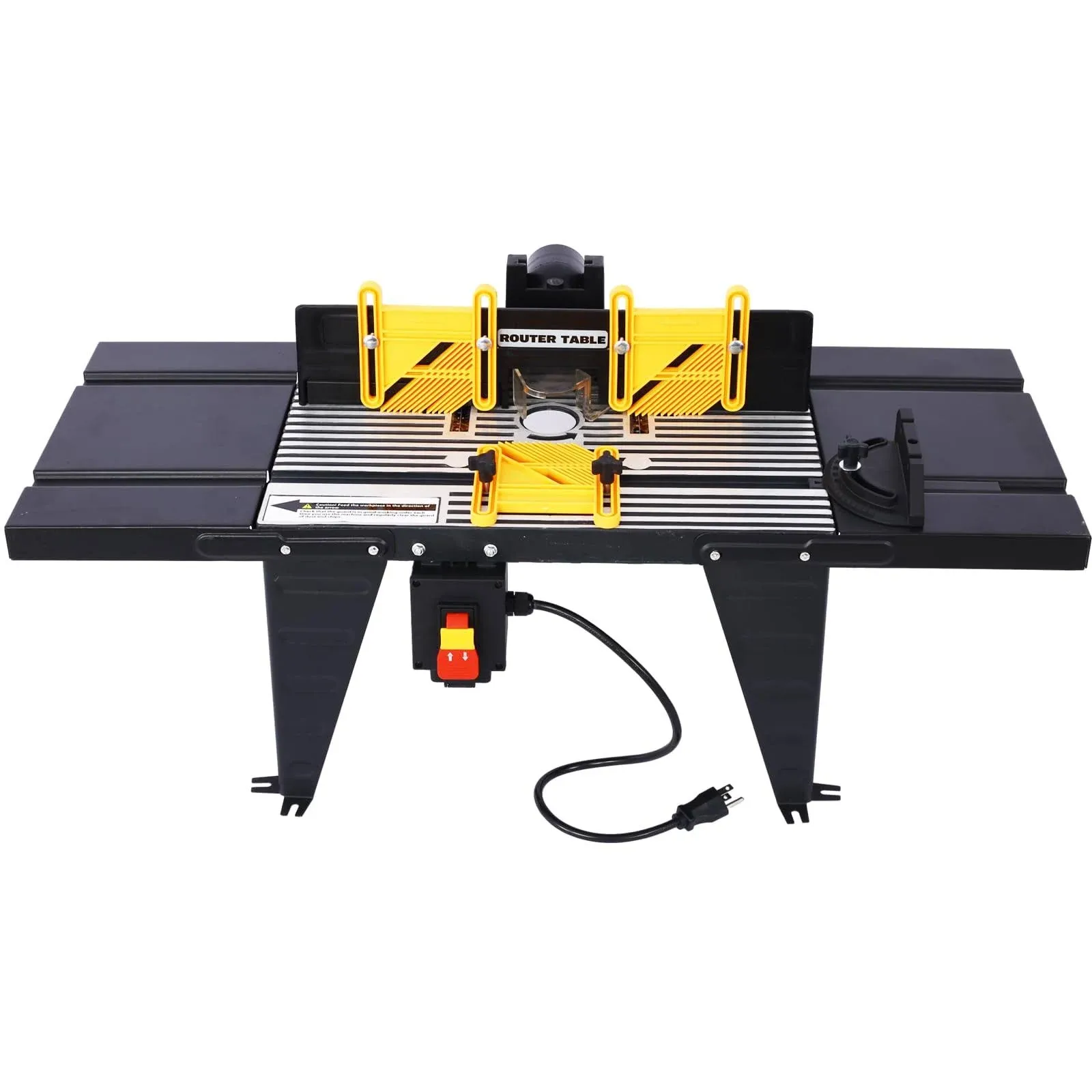 Power Router Table, Electric Benchtop Router Table with Retractable Guard Fence ...