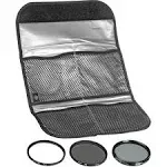 Hoya 72mm Digital Filter Kit II - Slim UV, Cir-PL, ND8 Filters &amp; Case HK-DG72-II