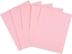 Staples Pastel Colored Copy Paper 8 1/2" x 11" Pink 500/Ream (14779)