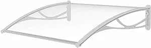 Advaning PN Series, Polycarbonate Door Awning - 47x31 Inches - White