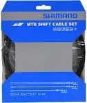 Shimano MTB Stainless Derailleur Cable and Housing Set Black