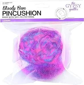 Gypsy Quilter Wooly Bun Pincushion Notions, Purple