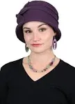 Fleece Flower Cloche Hat for Women Cancer Headwear Chemo Ladies Head Coverings